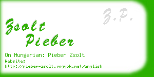zsolt pieber business card